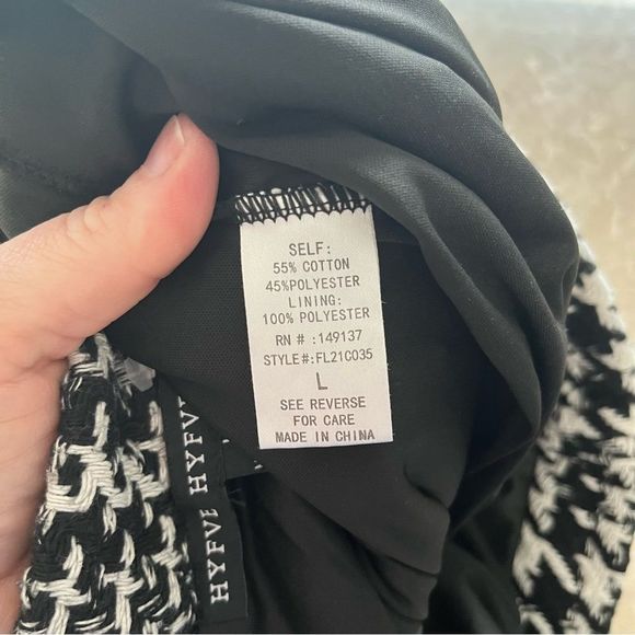 Hyfve black and white skirt size large - Picture 7 of 9